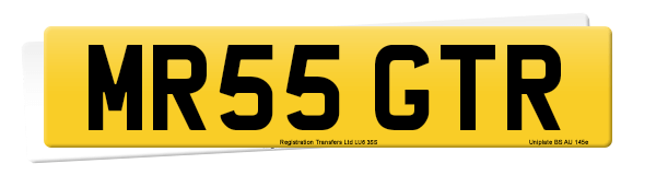 Registration number MR55 GTR